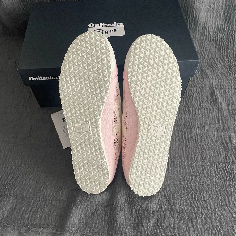 Onitsuka Tiger by Asics Pink Crochet Slip-On Mules - Picture 7 of 7